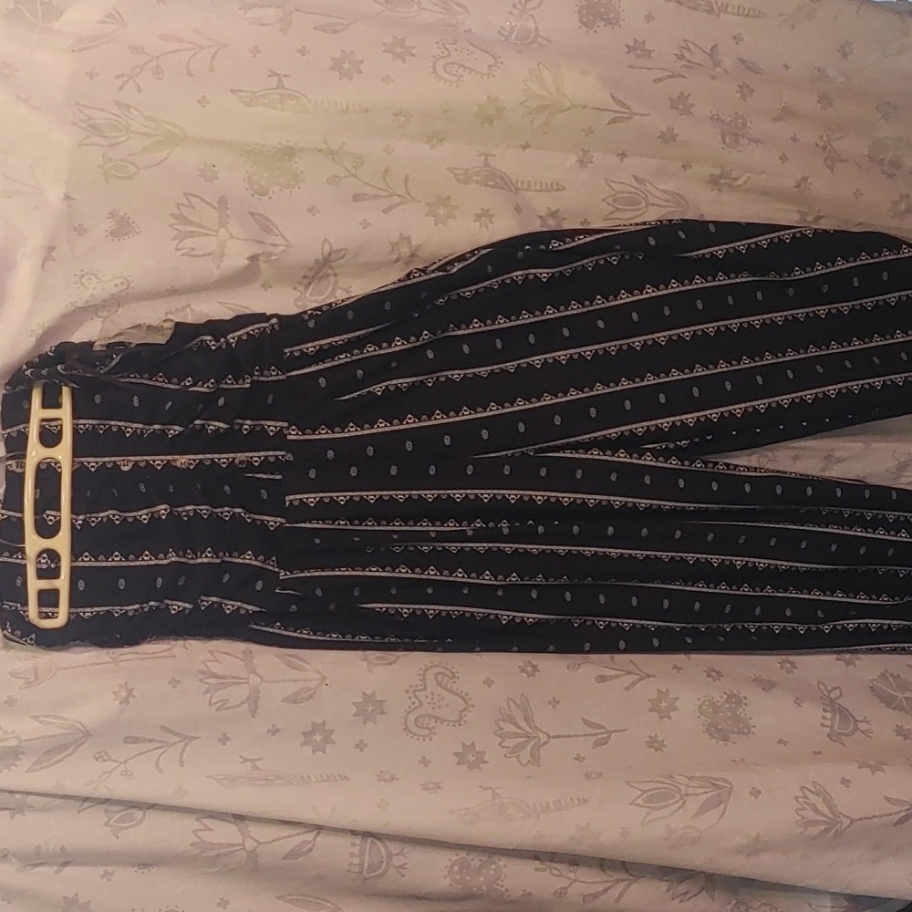 Romper black & white NWT sz s/m